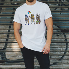 Load image into Gallery viewer, stelekon mandalorian t-shirt, stelekon t-shirt, stelekon art, Mandalorian t-shirt, jango fett t-shirt, boba fett t-shirt, clothes, nerd clothes, geek clothes, gamer clothes, esports clothes, comic con clothes, comic book, star trek, star wars, comics, star wars clothes, stormtrooper t-shirt,  star wars t-shirt, nerd t-shirt, nerdcore