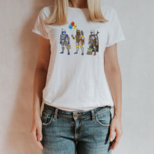 Load image into Gallery viewer, stelekon mandalorian t-shirt, stelekon t-shirt, stelekon art, Mandalorian t-shirt, jango fett t-shirt, boba fett t-shirt, clothes, nerd clothes, geek clothes, gamer clothes, esports clothes, comic con clothes, comic book, star trek, star wars, comics, star wars clothes, stormtrooper t-shirt,  star wars t-shirt, nerd t-shirt, nerdcore