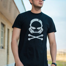 Load image into Gallery viewer, Bad Bones t-shirt, stelekon t-shirt, stelekon art, clothes, nerd clothes, geek clothes, gamer clothes, esports clothes, comic con clothes, comic book, star trek, star wars, comics, star wars clothes, stormtrooper t-shirt,  star wars t-shirt, nerd t-shirt, nerdcore