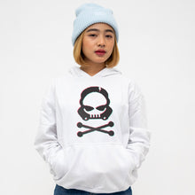Load image into Gallery viewer, Cross Bones hoodie, 8-bit hoodie, stelekon hoodie, stelekon art, Bad batch hoodie, clothes, nerd clothes, geek clothes, gamer clothes, esports clothes, comic con clothes, comic book, star trek, star wars, comics, star wars clothes, stormtrooper hoodie,  star wars hoodie, nerd hoodie, nerdcore, Bad batch