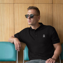 Load image into Gallery viewer, stelekon polo shirt, stelekon golf shirt, stelekon art, cross bones polo shirt, clothes, nerd clothes, geek clothes, gamer clothes, esports clothes, comic con clothes, comic book, star trek, star wars, comics, star wars clothes, stormtrooper polo shirt, stormtrooper gold shirt,  star wars polo shirt, nerd polo shirt, nerdcore, Bad batch polo shirt