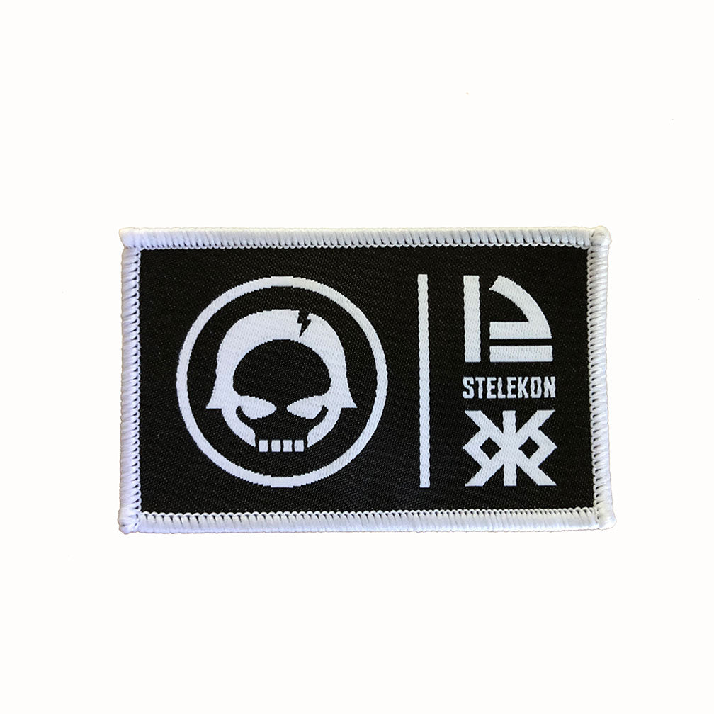 STELEKON 12 Patch - white on black